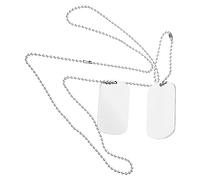 Toddmomy Collier Pendentif Dog Inoxydable pour Hommes Chaîne Argentée Durable Personnalisable Et Confortable