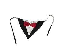 Toddmomy Collier Triangle pour Chiens avec Nœud Détachable Écharpe Adorable pour Animaux De Compagnie Accessoire De Fête Rouge