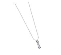 Toddmomy Collier Urne Cendres Acier Inoxydable Pendentif Sablier Transparent avec Entonnoir Souvenir Mémoire pour Ashes Urn Bone Ash Keepsake Cadeau Confort pour Famille Et Amis