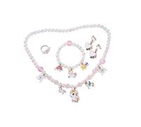 Toddmomy Colliers Décoratifs Pour Garçon Fille Jouets Perles Collier Pour Petite Fille Bijoux Jouets Ensemble Et Bracelet Pour Garçon