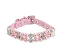 Toddmomy Colliers pour Chiens en Fausses Perles : Collier Bijou pour Animaux de Compagnie - Collier de Perles pour Chien et Chat - Ajustable en Strass pour Chatons et Chiots Femelles