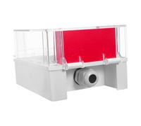 Toddmomy Coque de Protection Rouge pour Alarme Incendie et Interrupteur Coupe-feu, Étanche Installation Simple, pour Usage Extérieur et Lieux Publics