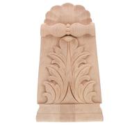 Toddmomy Corbeau Angle Bois Sculpté Massif Décor Européen Vintage Ornement Mural Raffiné pour Meuble Plafond et Encadrement Applique Décorative pour Entrée et Cheminée Style Classique Roman