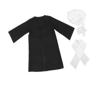 Toddmomy Costume de Juge pour Garçon et Filles Postiche de Faux Juge, Taille M, en Polyester Respirant, pour Accessoires Cosplay et Événements Scolaires