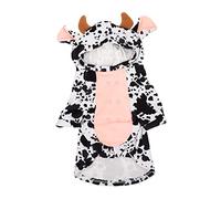Toddmomy Costume De Vache Créatif pour Chiens Et Chats Vêtement Décoratif Automne Hiver pour Animaux De Compagnie