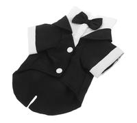 Toddmomy Costume Smoking Chien et Chat Petit Chemise avec Nœud Tenue Légère et Respirante pour Anniversaire Mariage et Déguisement Prince Élégant pour Animaux