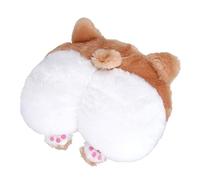 Toddmomy Coussin de siège Auto en Forme de Fesses de Corgi - Coussin d'appui-tête Doux et Mignon pour Dormir en Voiture ou Faire la Sieste Bureau - d'appui-tête Moelleux et câlin