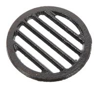 Toddmomy Couvercle de Drain de Plancher Rond en Fer Noir 3.94 Pouces Léger et Facile à Retirer et Nettoyer pour Garage Cuisine Salle de Bain