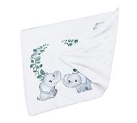 Toddmomy Couverture Photo Mensuelle pour Bébé en Flanelle Blanche et Verte, Tapis de Jeu Doux et Couverture d'allaitement pour Suivre la Croissance