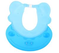 Toddmomy couvre-oreilles pour nouveau-nés pour la l'heure du bain Accessoires de bain pour bébé lavage bloc Ajustable bonnet de réutilisable chapeau de bain pour enfants Vert