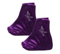 Toddmomy Couvre-Patins Élastiques en Polyester pour Patins de Hockey et Patinage Artistique, Protection Résistante à l'usure, Lot de 1 Paire Taille M Violet, Accessoires de Sport