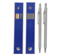 Toddmomy Crayon à Embrayage 3,0mm en Acier Inoxydable pour Dessin Technique | Mécanisme à Ressort Amortisseur, Grip Moleté Antidérapant, Lot de Set de Mine