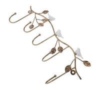 Toddmomy Crochets Muraux Décoratifs Oiseaux en Métal Blanc pour Clés | Patères Animales, Style Vintage Raffiné, Rangement Mural pour Chapeaux et Lanières, Intérieur Soigné