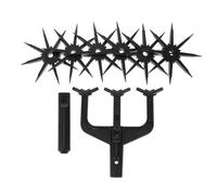Toddmomy Cultivateur Manuel Rotatif pour Jardin Outil à Main pour Ameublir et Aérer Le Sol Scarificateur Pratique pour Mélanger et Retourner la Terre Adapté à Tous Types de Jardins