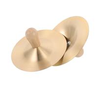 Toddmomy Cymbales à Doigts en Cuivre avec Poignée en Bois pour Garçon et Filles, Design Ergonomique Enfantin, pour S'entraîner aux Cymbales Les Classes de Musique et Jardins D'garçon
