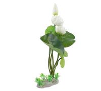 Toddmomy décoration de Plantes artificielles Petit Aquarium Plantes Aquatiques de Plein air UV réservoir Liane Fleur de Lotus décor de Plantes d'aquarium Fausse Plante d'aquarium Plastique
