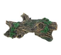 Toddmomy décoration en Bois simulé Cage de Lampe chauffante Reptile cachette Enceinte Fixation Gecko Terrarium décoration Terrarium décorations d'aquarium Grotte des Tortues en résine