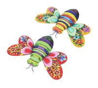 Toddmomy Décoration Murale D'abeille En Fer, 2 Pièces, Décoration Murale D'abeille En Fonte, Ornement De Jardin