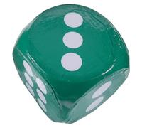 Toddmomy dés Extra-Larges dés en Mousse pour la Classe Faire la fête aux Gros dés Jeu de dés en Mousse Gros dés en Mousse Grands dés polyédriques en Mousse Gros dés mousses Jeux de dés Vert