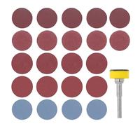 Toddmomy Disques de Ponçage Floqués 100 Pièces 20x Grains 100/180/240/1500 pour Outil Rotatif 6 Mm, Mini Tampons Abrasifs pour Ponceuse Bois Métal Plastique, Kit Ponçage Polissage