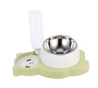 Toddmomy Distributeur Automatique Eau Et Bol Alimentaire pour Animaux Nourrisseur Multi-Fonctionnel avec du Cou pour Chats Et Chiens Design Panda Mignon Bol Inoxydable Facile à Nettoyer
