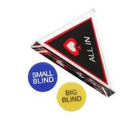 Toddmomy Double Layer Poker Dealer Button Set with All in Marker Big Blind Small Blind Chips Dual Sided Game Tokens for Card Game Parties
