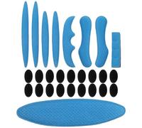 Toddmomy Doublure De Casque Kit De Rembourrage pour Casque Mousse Casque De Vélo Universel Tapis De Coussin De Casque Couverture Joue Adulte Blue Éponge