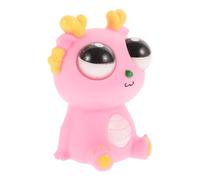 Toddmomy Dragon Staring Spoof Eye Popping Squeeze Sensory Squishy Pop Out Eyes Squeeze Pinch and Explosive Eye Dragon pour Ball Plastique Rose