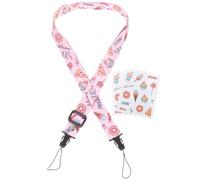 Toddmomy Dragonne et Autocollants pour Appareil Photo Instantané Sangle Bandoulière Décorative Kit Accessoires Mini Caméra Design Gourmand Confortable et Robuste Usage Photo Quotidien