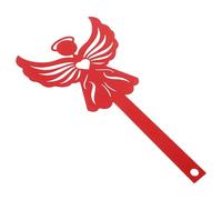 Toddmomy Drapeau de Boîte aux Lettres en Fer Rouge Silhouette D'ange Décorative, Installation Facile et Usage Polyvalent pour Décoration Extérieure Élégante
