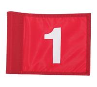 Toddmomy Drapeau de Golf Entraînement Nylon Léger et Compact Accessoire de Pratique pour Terrain de Golf Indicateur de Numéro Rouge