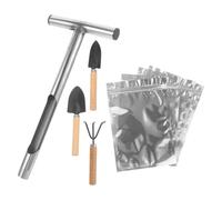 Toddmomy Échantillonneur de Sol à Poignée en T Acier Inoxydable pour Jardin et Pelouse, Outil de Test de Sol Compact et Léger, Prélèvement Facile et Précis pour Analyse Agricole