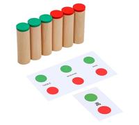 Toddmomy Éducatif Sensoriel Montessori Jeu Concentration Garçon Fille Tube Sonore Training Développement Cognition et Audition Compact Sûr pour Garçons et Filles