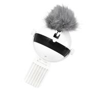 Toddmomy Électrique Suspendu pour Chat, Jeu Mains Dégagées, AAA, Blanc | ABS et Plume Artificielle, Bords Arrondis, pour Table, Usage Extérieur, Quand vous Travaillez