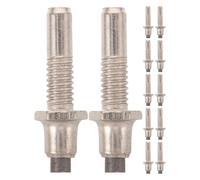 Toddmomy Embouts de Rechange Amélioration de L'adhérence en Acier Tungstène Hexagonaux Lot de 12 Installation Rapide pour Bâtons de Randonnée pour et Activités Outdoor