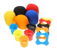 Toddmomy Ensemble 15 Pièces Bonnette Micro Anneau Anti-roulis et 5 Protections Câble, Compatible Micro Portable pour Utilisation Studio et Scène Couleur Aléatoire