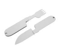 Toddmomy Ensemble couteau et fourchette : ustensiles de camping 2 en 1 pour pique-, couverts de voyage portables en plein air, couverts de camping pour cuisiner en plein air et faire des aventures en