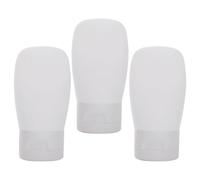 Toddmomy Ensemble de 3 Flacons de Voyage 60ml en Pe Fermeture Étanche pour Contenants Liquides de Toilette, Transport Lors de Voyages