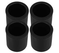 Toddmomy Ensemble de 4 Pieds de Meubles Réglables en Abs Noir, Diamètre 55×50 Mm, Supports Robustes pour Canapé, Armoire et Table Basse, Ajusteurs Pratiques pour Surélever Meubles,