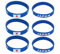 Toddmomy Ensemble De 6 Bracelets De Sport En Silicone Avec Drapeaux De Pays Pour Les Fans Du Japon
