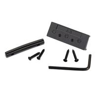 Toddmomy Ensemble de Guides-Cordes Noir Ge99 pour Guitare Électrique Sillet de Blocage Barre de Tension Livré Clé et 4 Vis Accessoire de Stabilisation D’Accordage pour Pont Floyrose