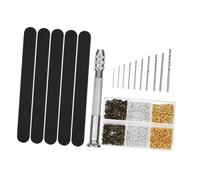 Toddmomy Ensemble De Perceuses à Main En Résine Professionnelle Kit De Goupilles à Œillet Et Perçage Moyenne Taille Outils Pour Bijoux Diy Bricolage Création Artisanale 1 Kit