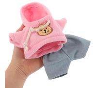 Toddmomy Ensemble de Vêtements pour Ours en Peluche avec et Jeans, Adorable Poupée Ours de 20 cm, Vêtements Kawaii pour Accessoires de Personnalisation dOurs en Peluche, Couleurs Assorties