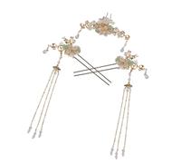 Toddmomy Épingle à Cheveux Vintage Hanfu pour Femme, Ensemble de 3 Bâtonnets en Alliage, Compact et Facile à Ranger, Style Rétro Classique Pampilles Élégantes Couleur Couleur Aléatoire