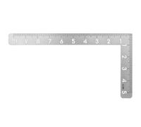 Toddmomy Équerre Inox Compacte pour Menuisier Règle Métallique Précise et Légère Outil de Mesure Multifonction Portable pour Travail Du