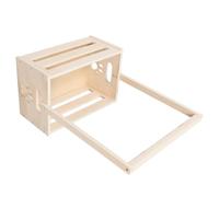Toddmomy Étagère de Rangement Vintage en Bois pour Bébé, Capacité Spacieuse, Multifonctionnelle, pour Accessoires de Bain, Finition Grain de Bois Classique Beige