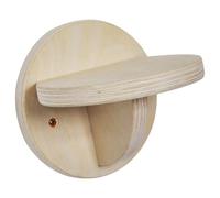 Toddmomy Étagère Murale pour Chat en Bois Massif Khaki, Structure d'escalade Ronde pour Petits Animaux, Accessoire pour Cage de Chat, Soulage Le Stress de L'animal