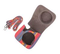 Toddmomy Étui en Toile Rayé pour Appareil Photo Instantané Mini 8/9, Protection Chocs et Saleté, Bandoulière Amovible, Compatible avec Instax, Paquet Compact pour Randonnée et Sorties