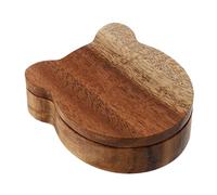 Toddmomy Étui pour Médiator De Guitare Bois Naturel Boîte De Rangement Organisateur pour Médiators De Guitare Pratique Et Élégant
