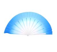 Toddmomy Éventail Pliant de Style Chinois Bleu Antidérapant pour Danse et Performances de Accessoire Décoratif Rétro pour Kung-fu et Tai-chi comme Prop Photo et pour Garçon Fille